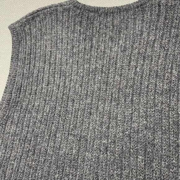 Eddie Bower Men's Wool Sweater Vest Grey XL Preppy Academia - Picture 11 of 11